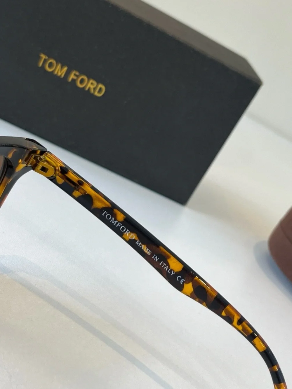 Tom Ford Tortoiseshell Sunglasses with Brown Lenses